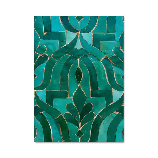Poster Feuilles d'Émeraude