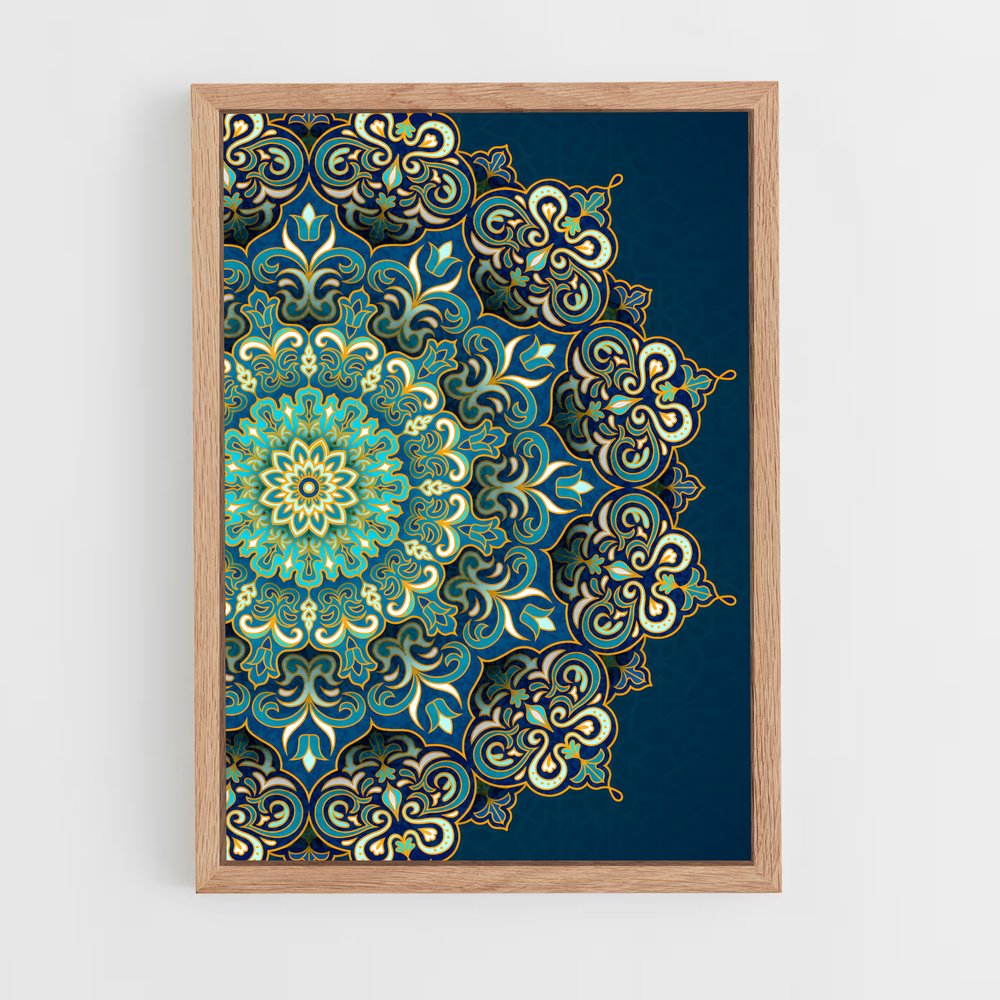 ap-islamic patterns-2 cadre Bois clair