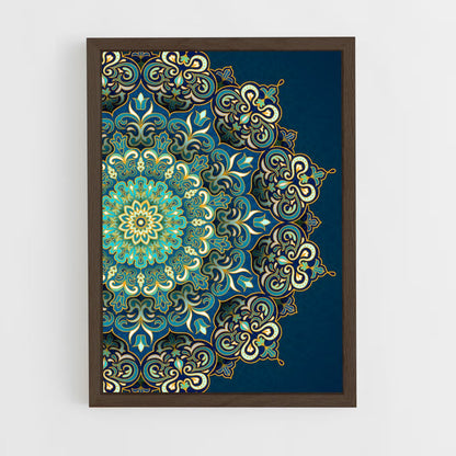 ap-islamic patterns-2 cadre Bois foncé