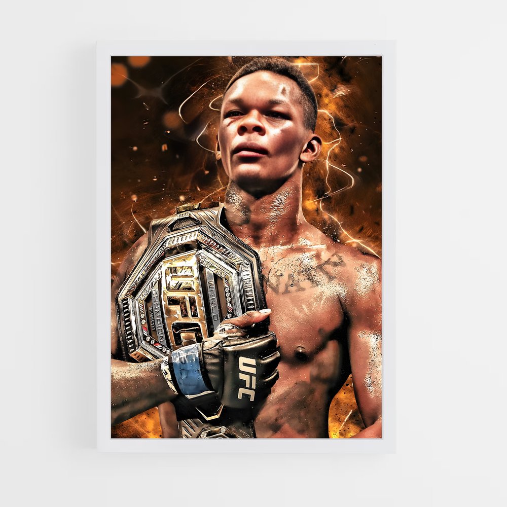 ap-israel adesanya-6 cadre Blanc