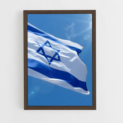 ap-israel flag-1 cadre Bois foncé