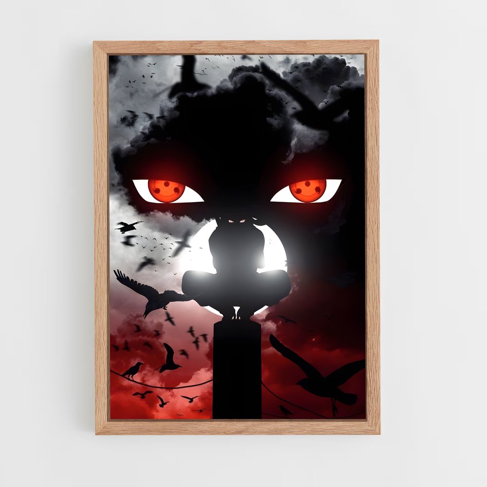 ap-itachi uchiha-3 cadre Bois clair