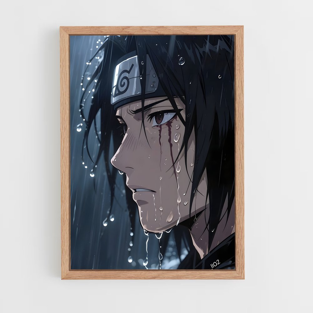 ap-itachi uchiha-8 cadre Bois clair