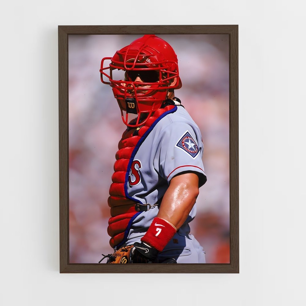 ap-ivan rodriguez-1 cadre Bois foncé