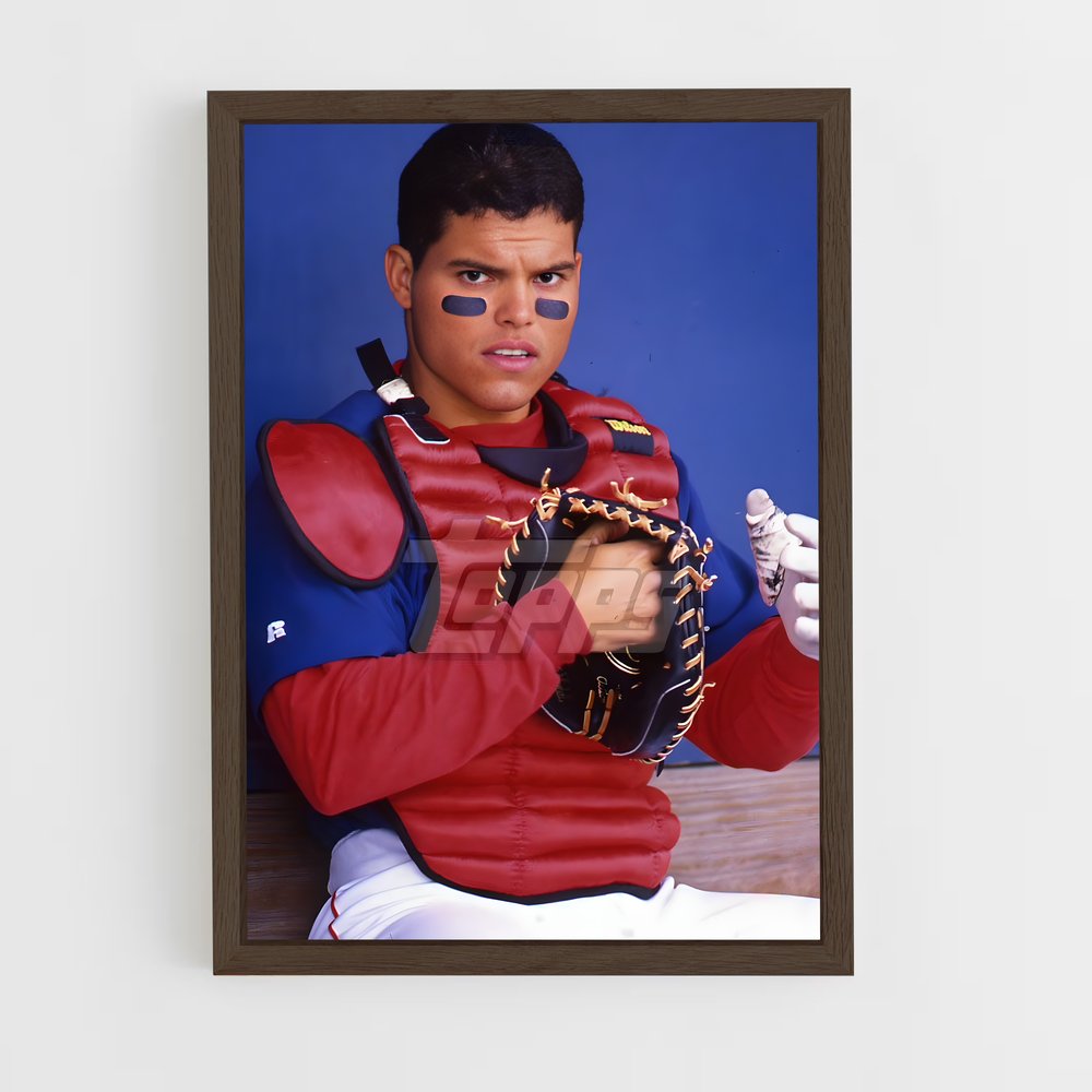ap-ivan rodriguez-4 cadre Bois foncé