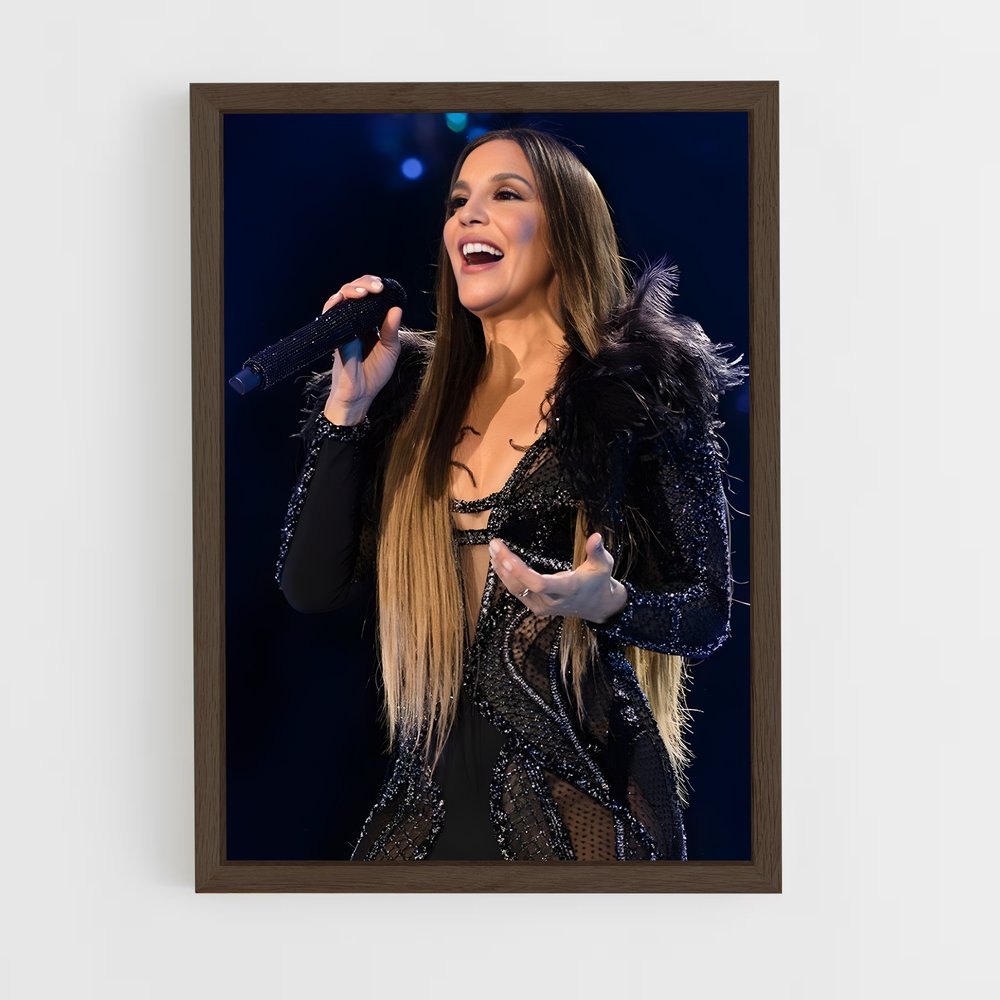 ap-ivete sangalo-6 cadre Bois foncé