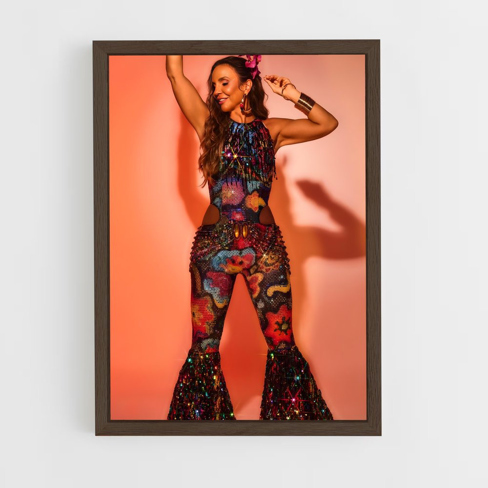 ap-ivete sangalo-7 cadre Bois foncé