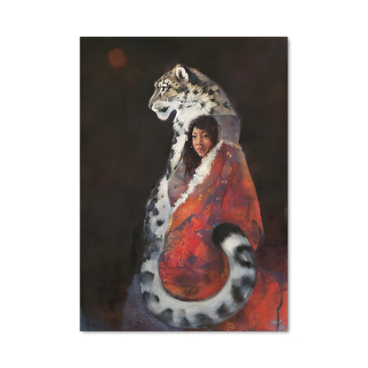 Poster Femme et Feline