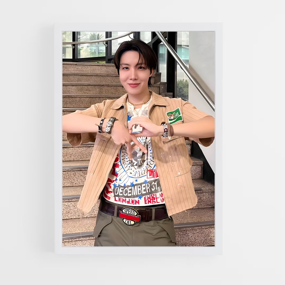 ap-j-hope bts-6 cadre Blanc