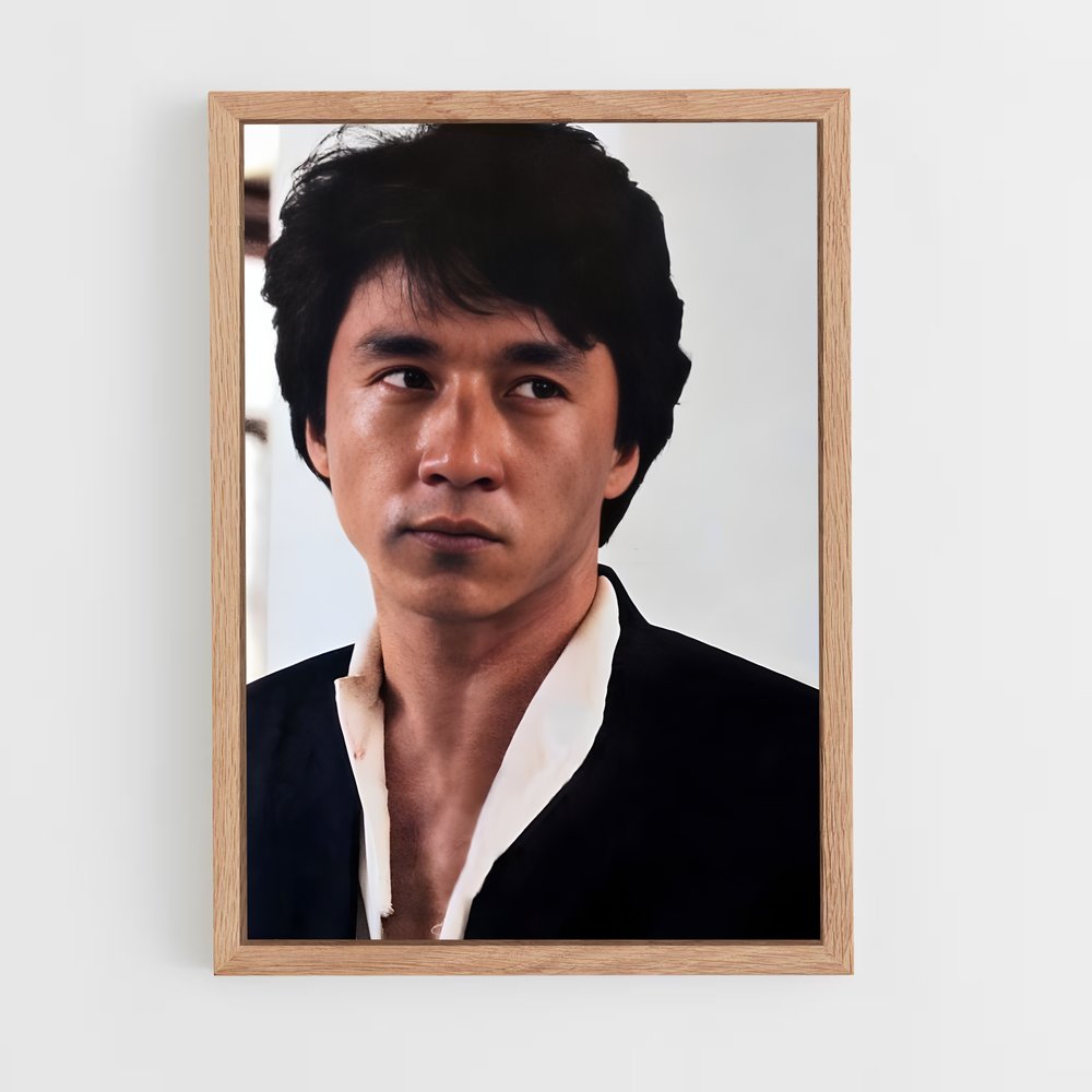 ap-jackie chan-4 cadre Bois clair