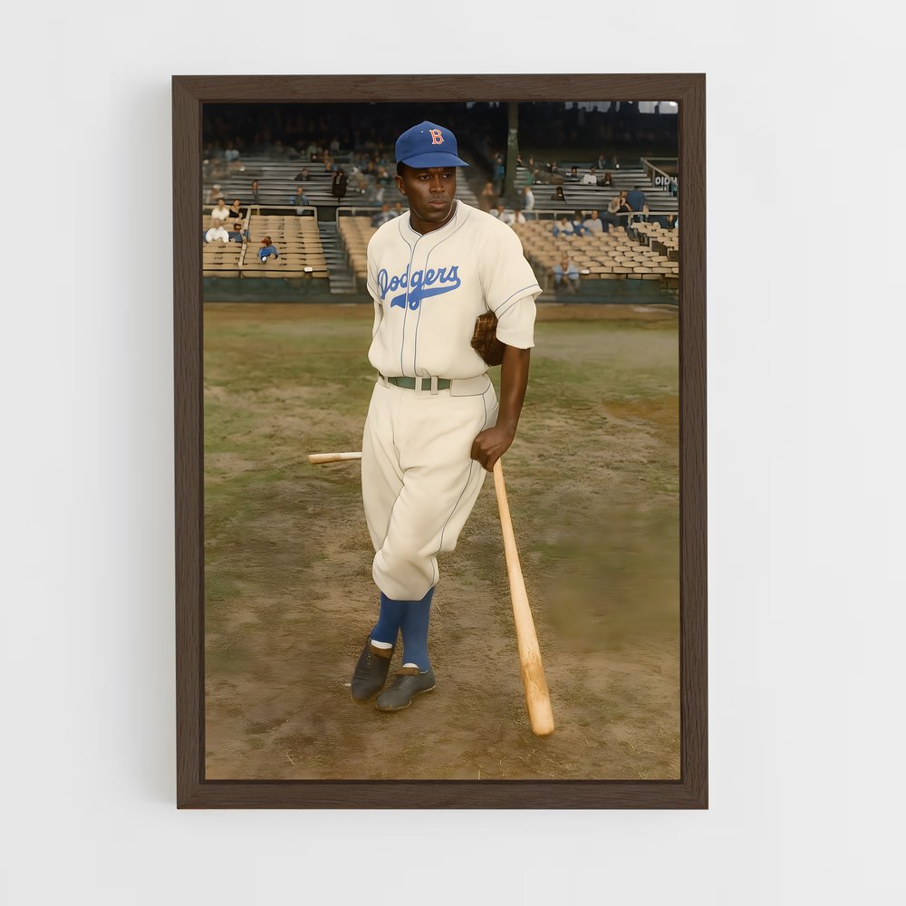 ap-jackie robinson-1 cadre Bois foncé
