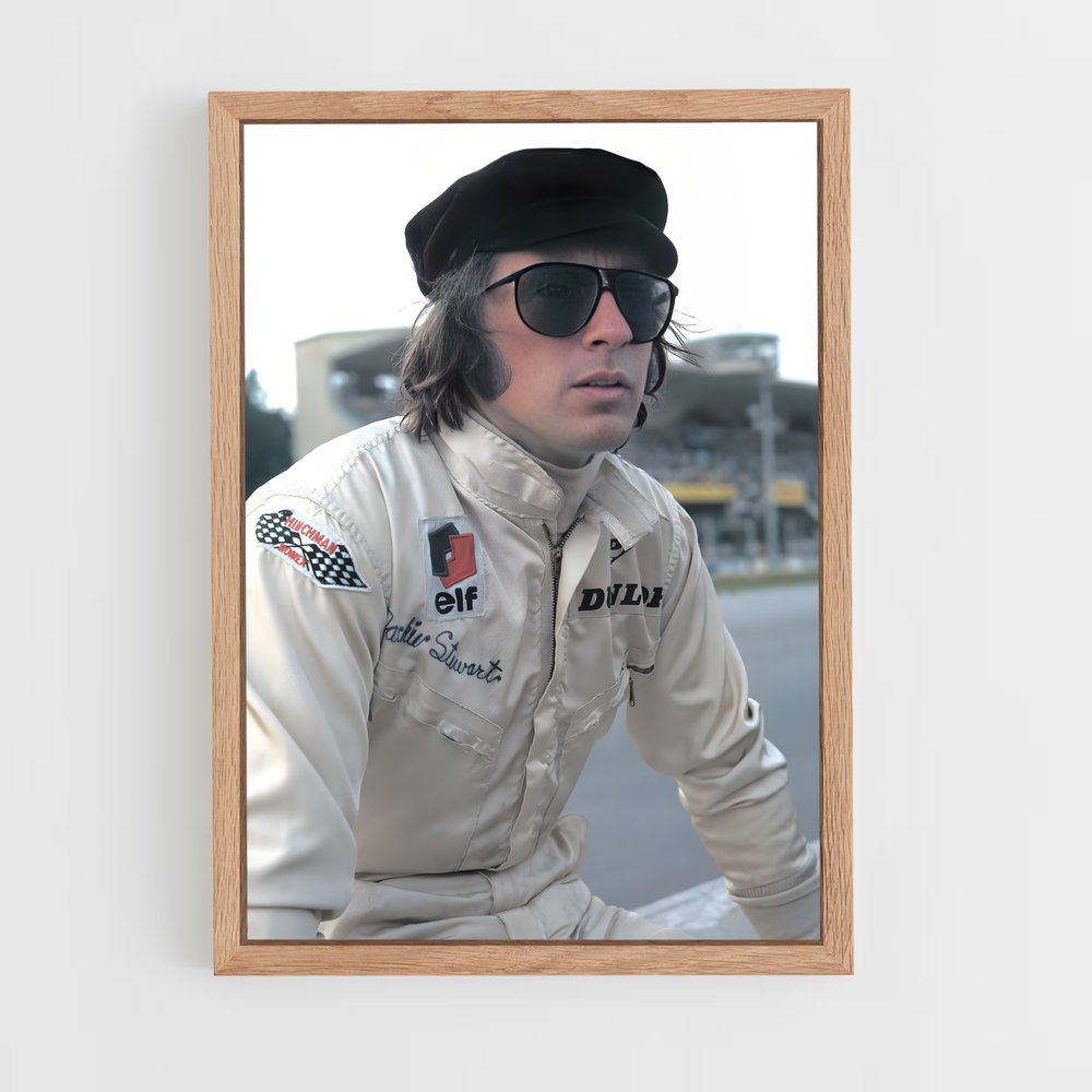 ap-jackie stewart-1 cadre Bois clair