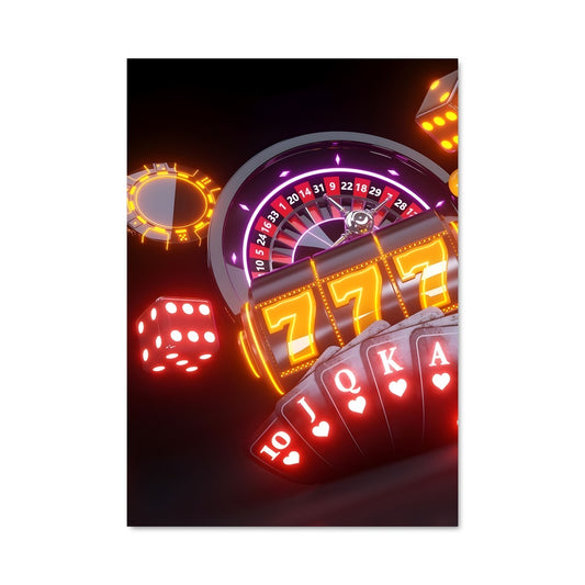 Poster Neon Slots