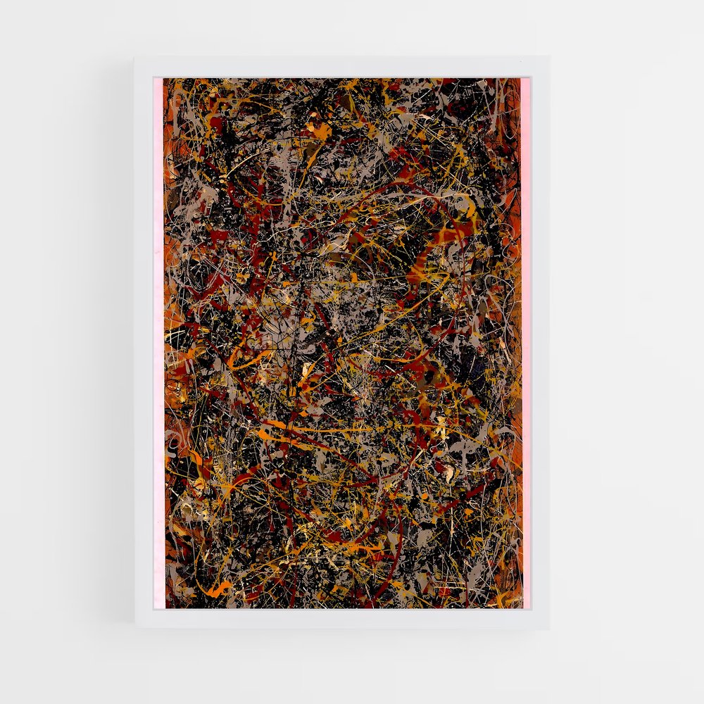 ap-jackson pollock-1 cadre Blanc