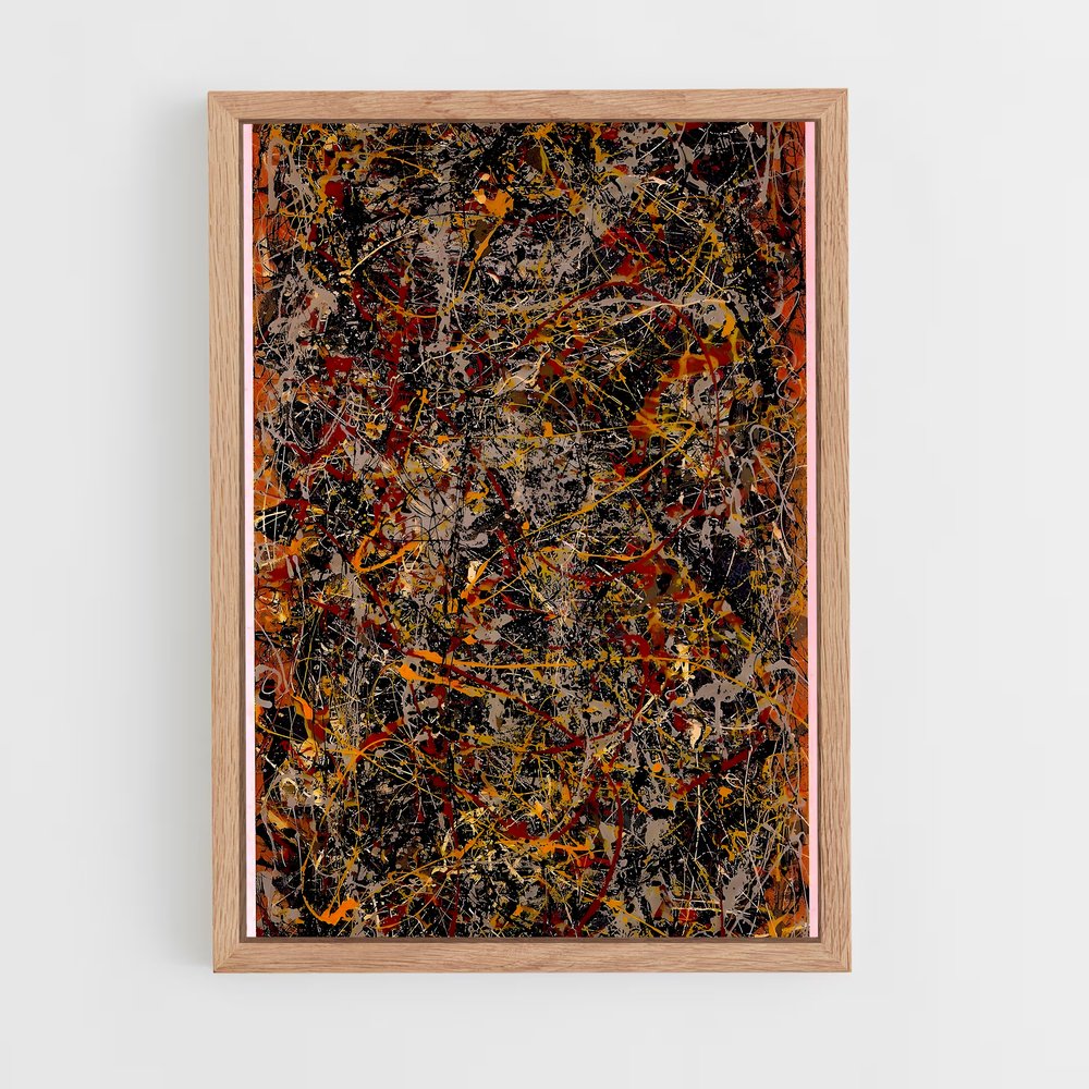 ap-jackson pollock-1 cadre Bois clair