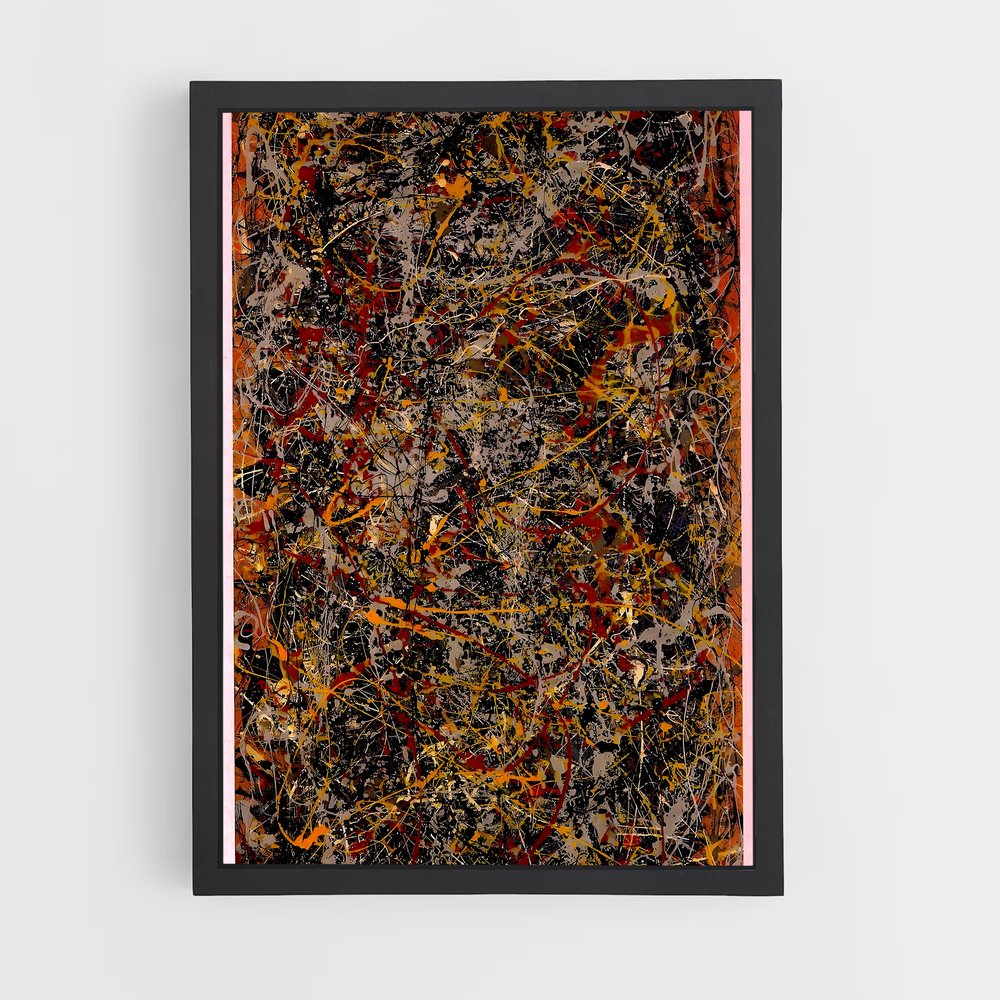 ap-jackson pollock-1 cadre Noir