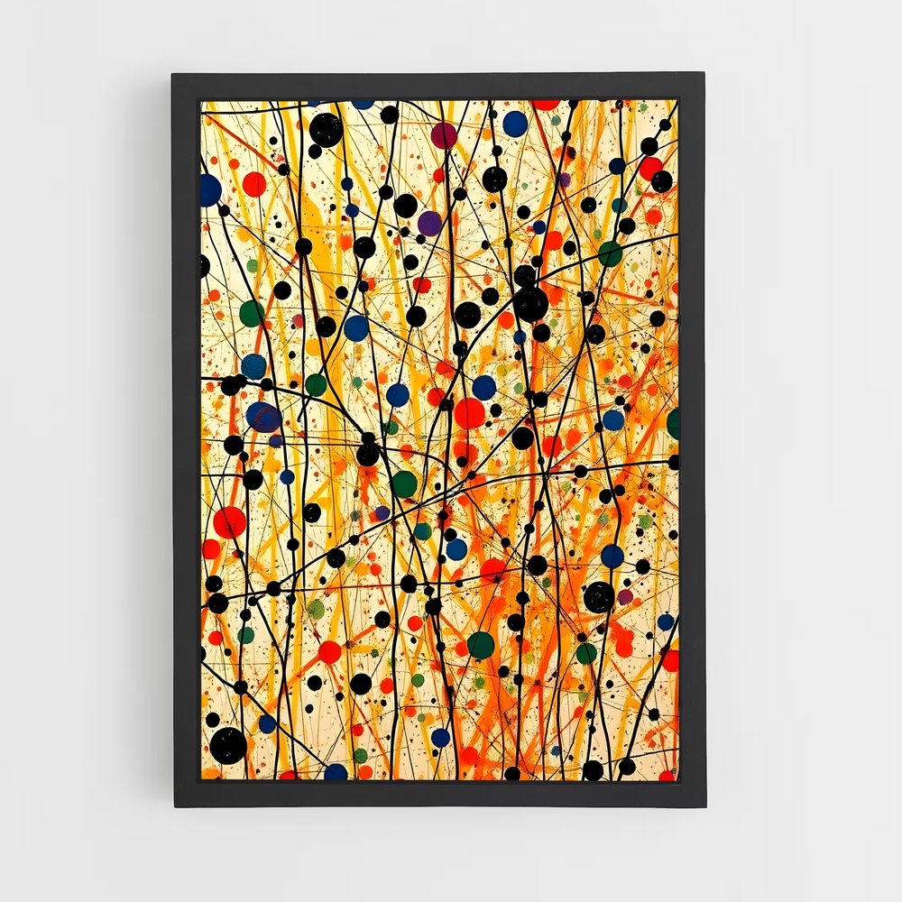 ap-jackson pollock-3 cadre Noir