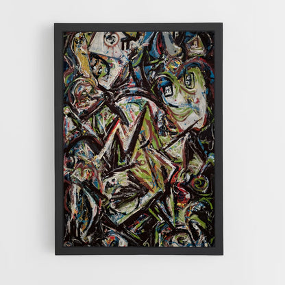 ap-jackson pollock-4 cadre Noir