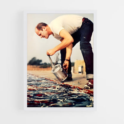 ap-jackson pollock-5 cadre Blanc