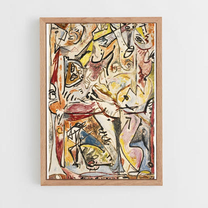 ap-jackson pollock-6 cadre Bois clair