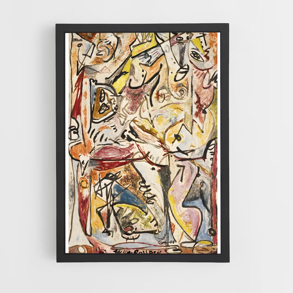 ap-jackson pollock-6 cadre Noir