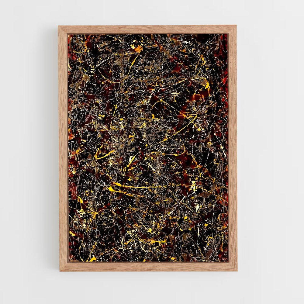 ap-jackson pollock-7 cadre Bois clair