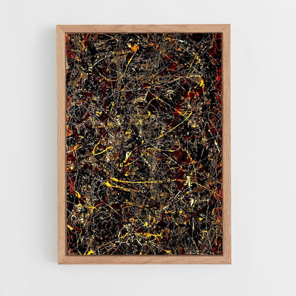ap-jackson pollock-7 cadre Bois clair