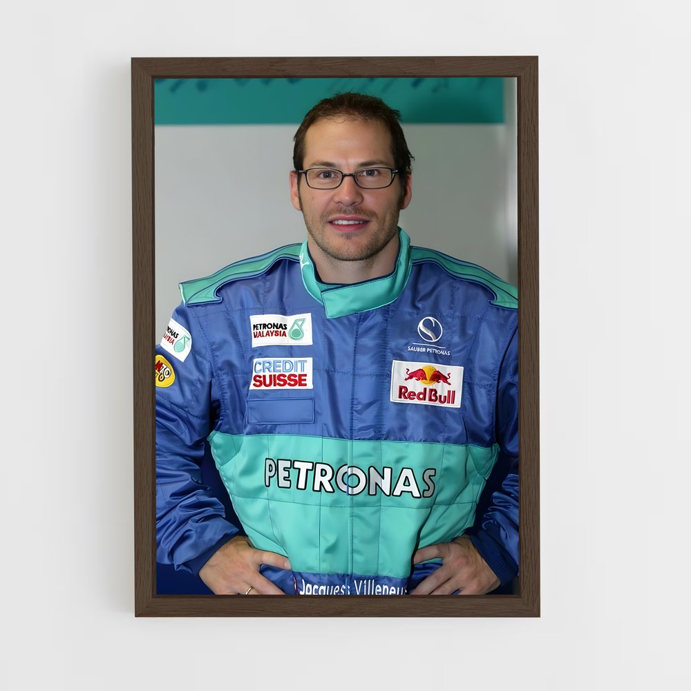ap-jacques villeneuve-5 cadre Bois foncé