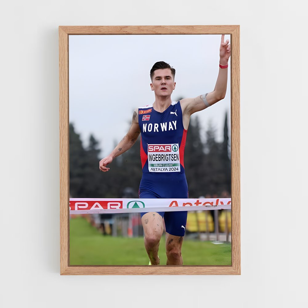 ap-jakob ingebrigtsen-3 cadre Bois clair
