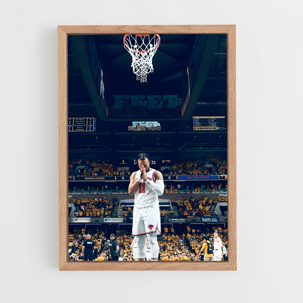 ap-jalen brunson-4 cadre Bois clair