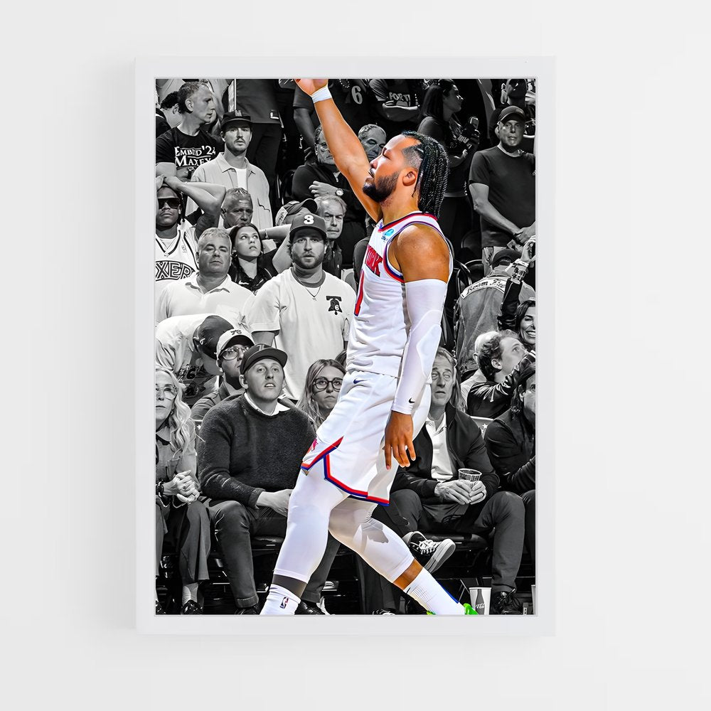 ap-jalen brunson-5 cadre Blanc