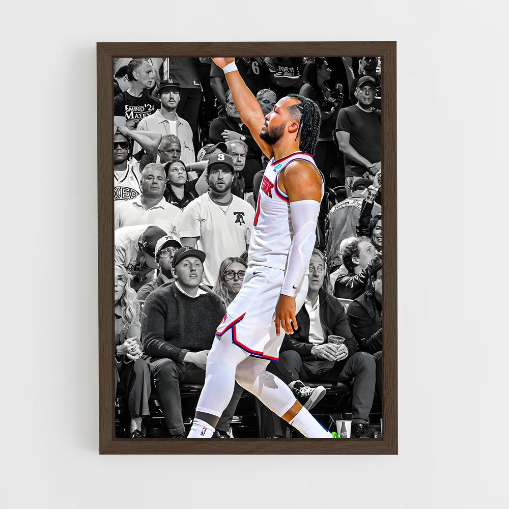 ap-jalen brunson-5 cadre Bois foncé