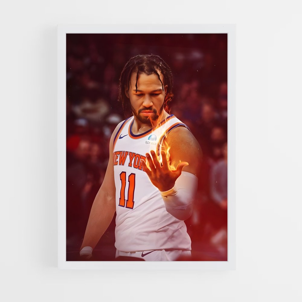 ap-jalen brunson-8 cadre Blanc