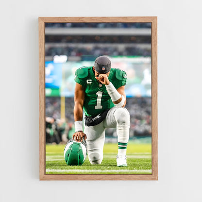 ap-jalen hurts-2 cadre Bois clair