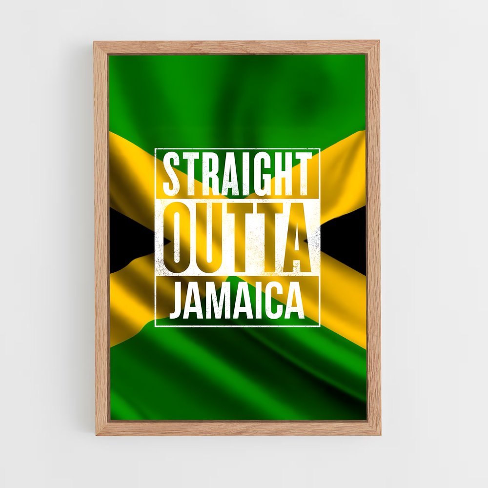 ap-jamaica flag-2 cadre Bois clair