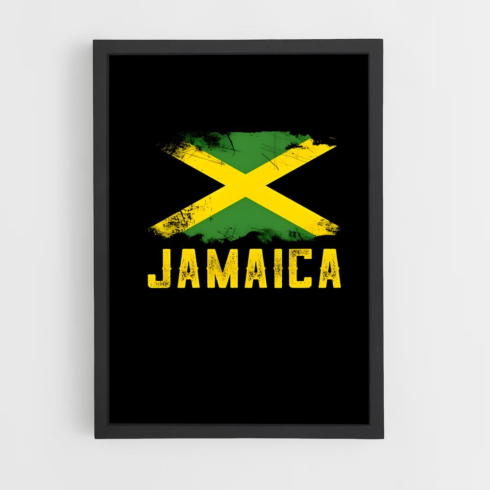 ap-jamaica flag-4 cadre Noir