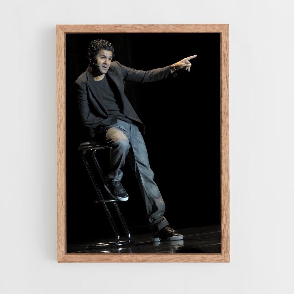 ap-jamel debbouze-3 cadre Bois clair