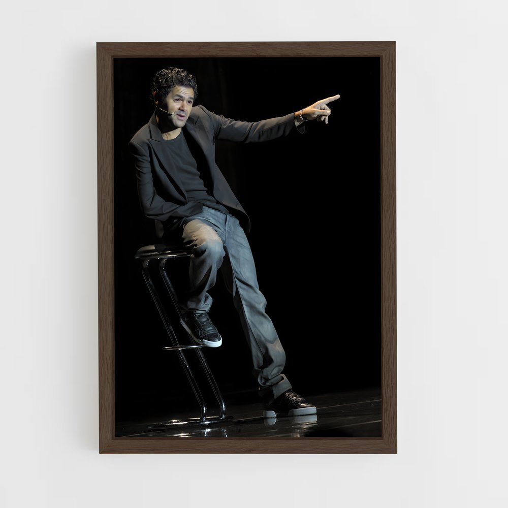 ap-jamel debbouze-3 cadre Bois foncé