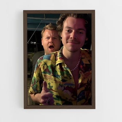 ap-james corden-4 cadre Bois foncé