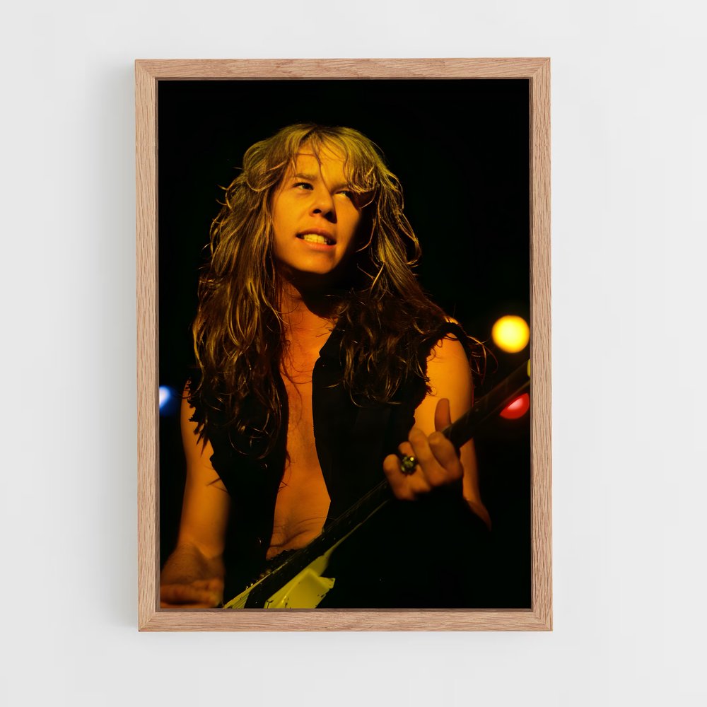 ap-james hetfield-3 cadre Bois clair