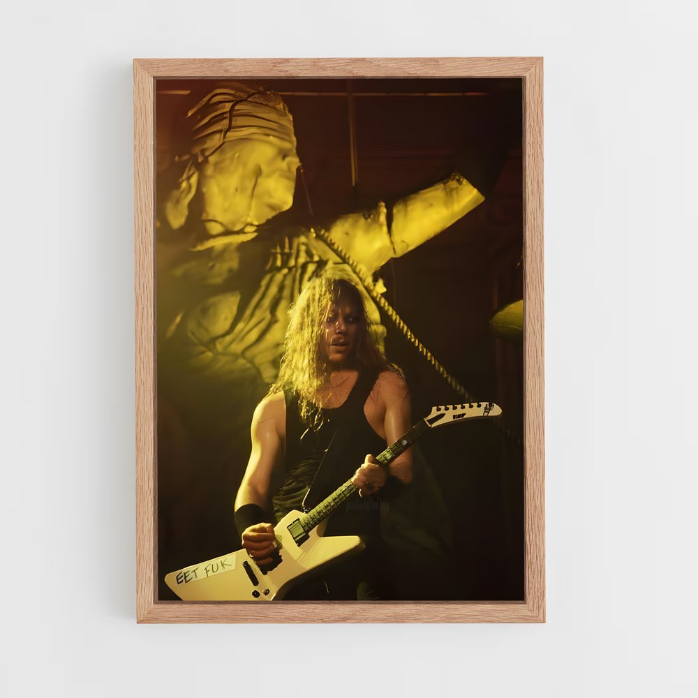 ap-james hetfield-4 cadre Bois clair