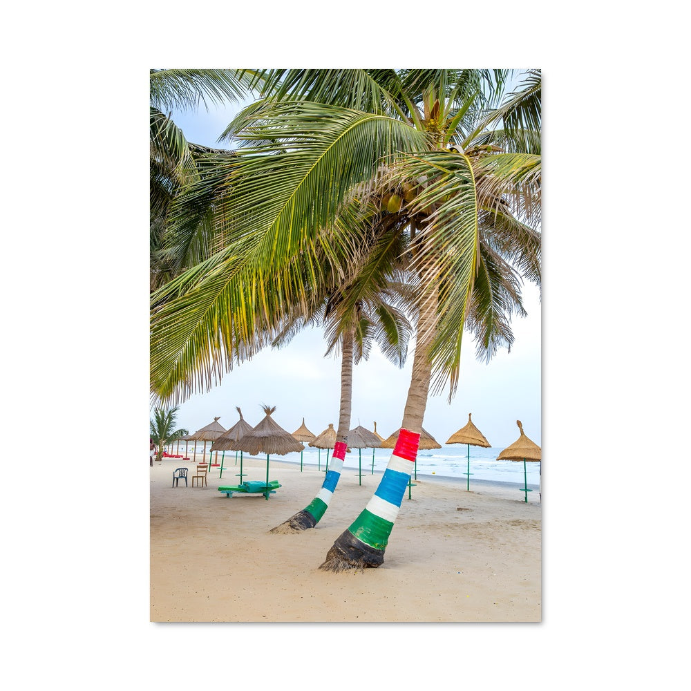 Poster Palmiers au Paradis