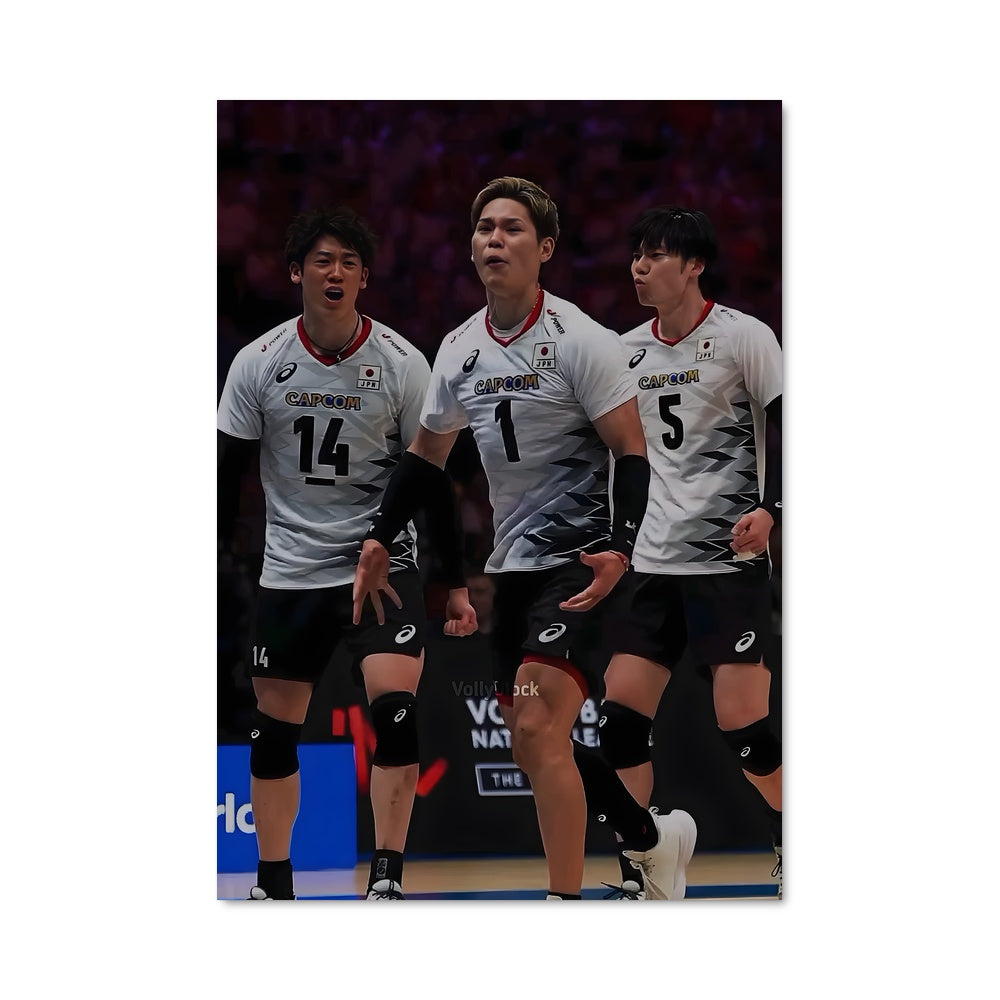 Poster Japan national volleyball team 74961