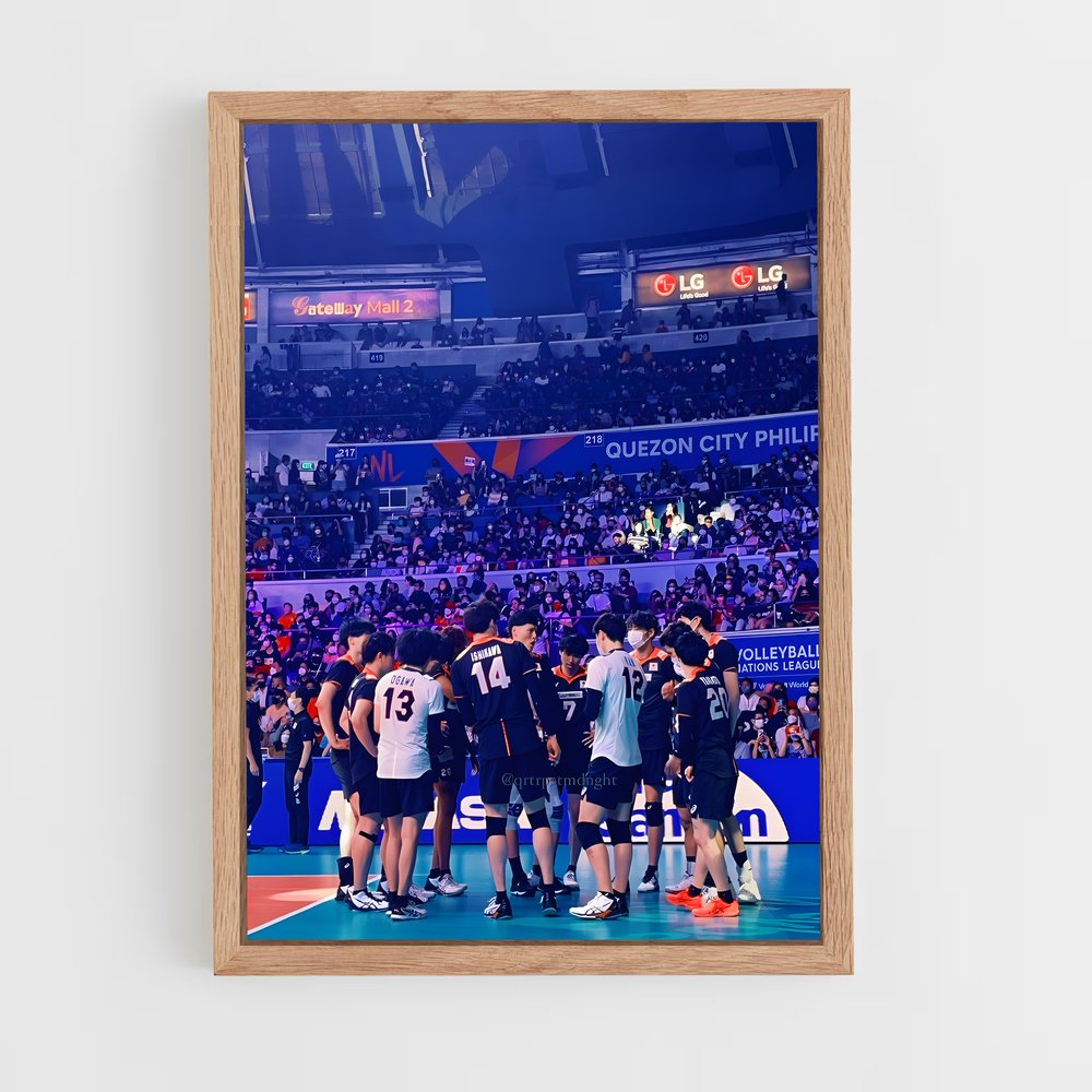ap-japan national volleyball team-5 cadre Bois clair