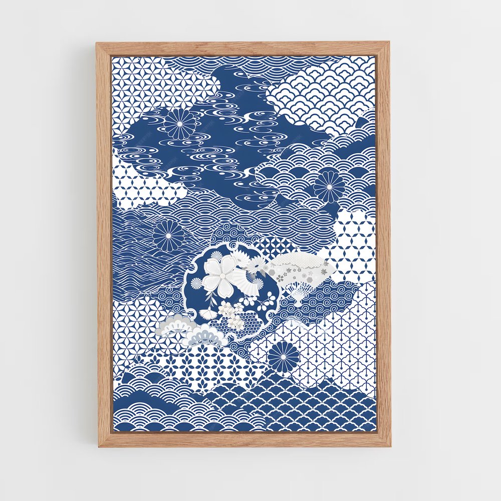 ap-japanese patterns-3 cadre Bois clair