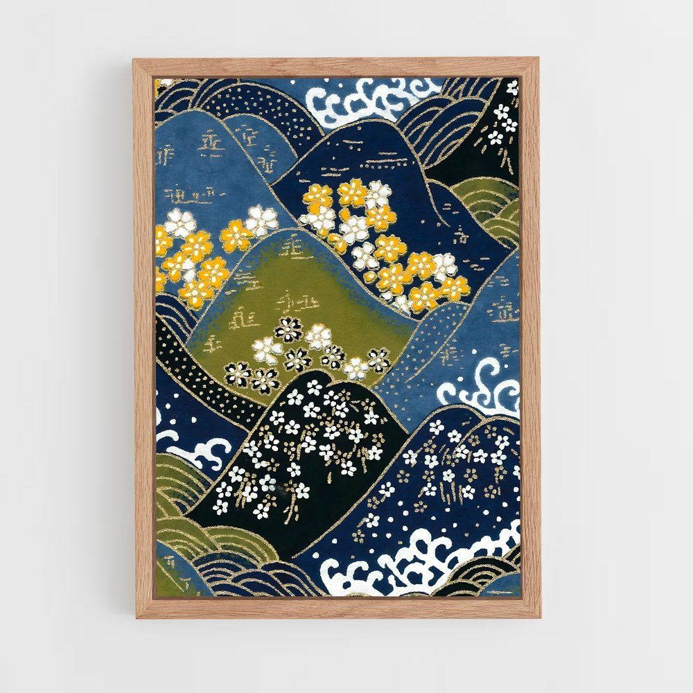 ap-japanese patterns-8 cadre Bois clair