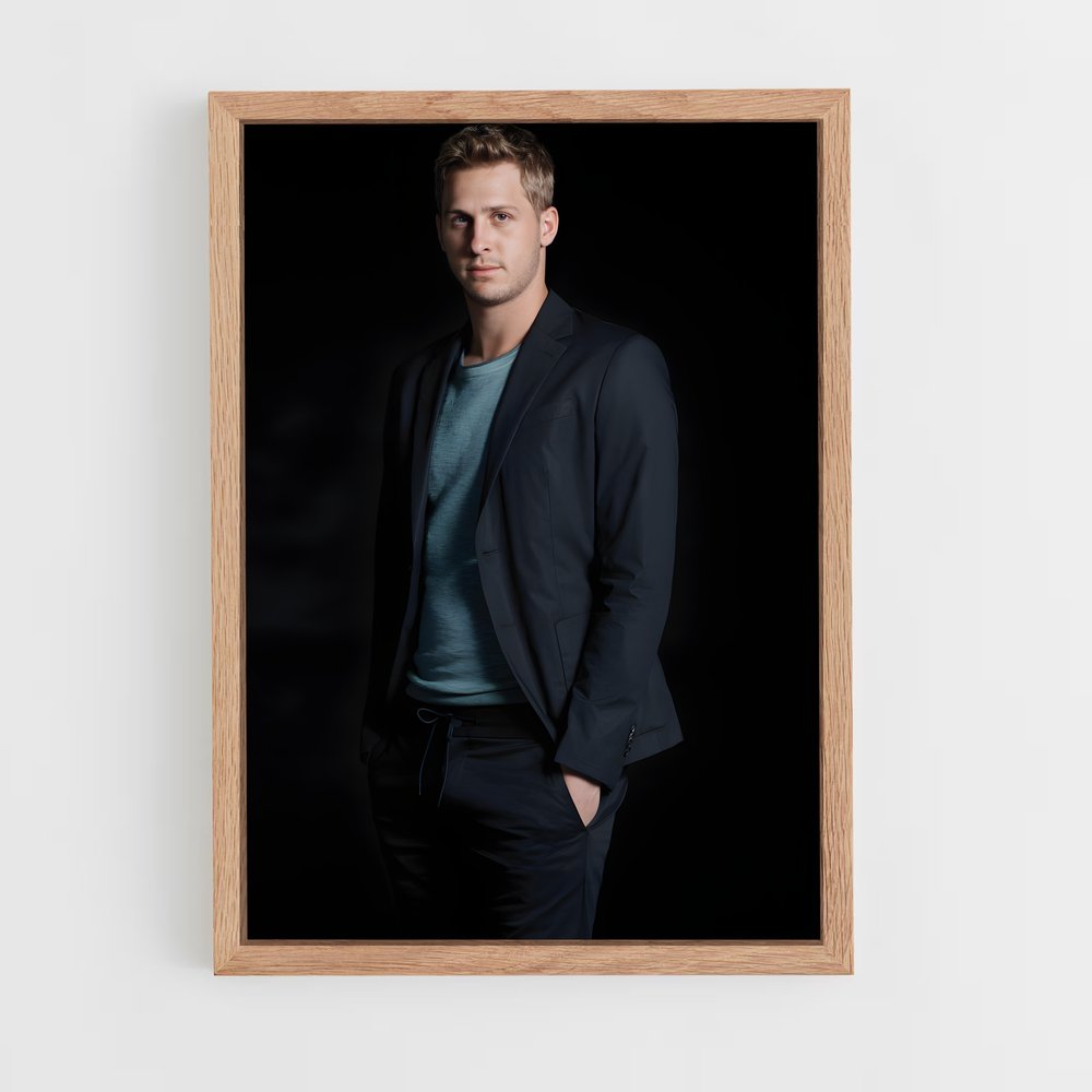ap-jared goff-1 cadre Bois clair