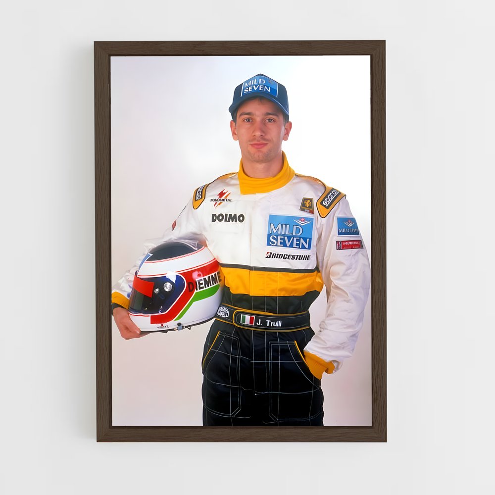 ap-jarno trulli-3 cadre Bois foncé