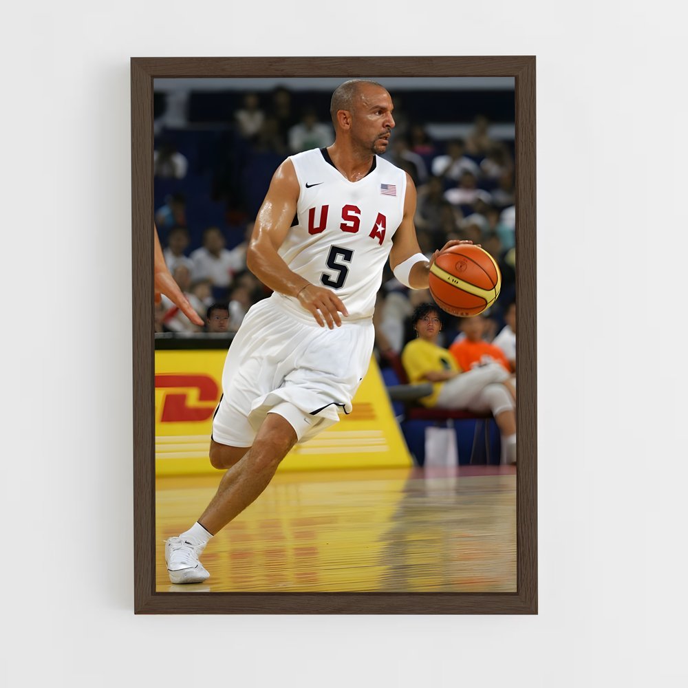 ap-jason kidd-4 cadre Bois foncé