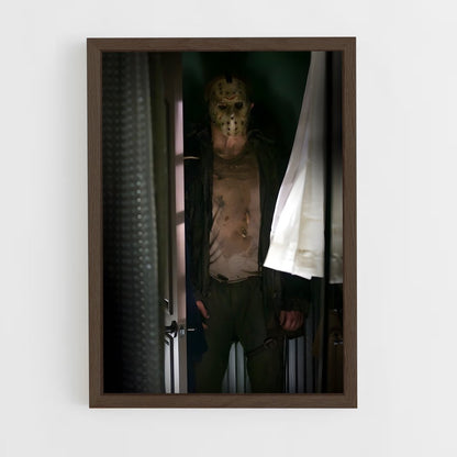 ap-jason voorhees-4 cadre Bois foncé